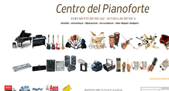 Desktop Screenshot of centrodelpianoforte.com